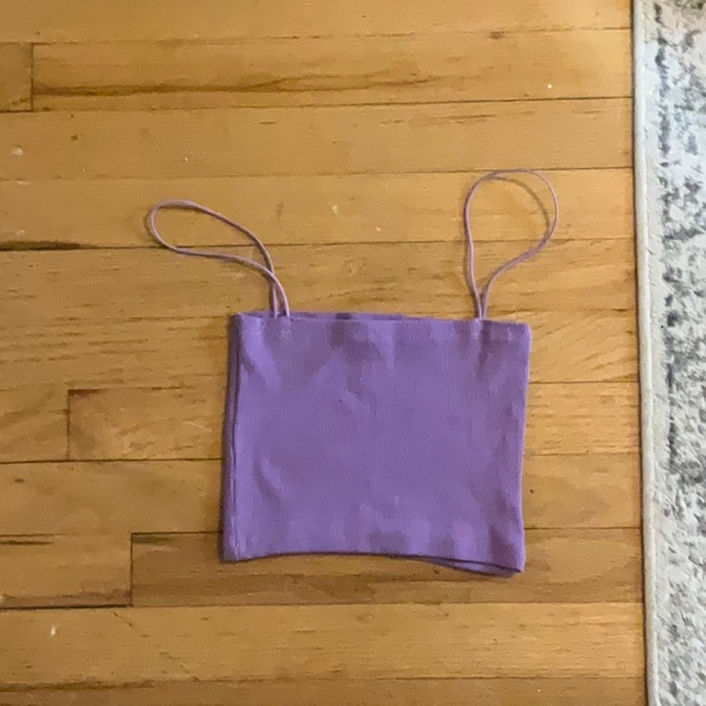 Purple spaghetti strap top